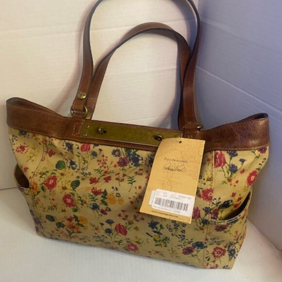 Patricia Nash Prairie Rose poppy Large tote bag, (NEW) - Picture 1 of 6